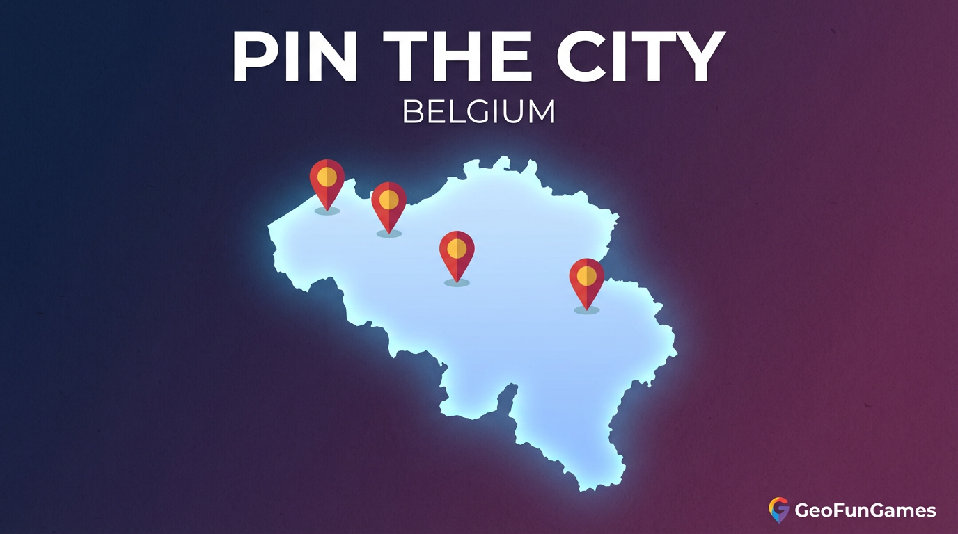 Markeer de stad - België: oefen topografie door steden op de kaart aan te wijzen.