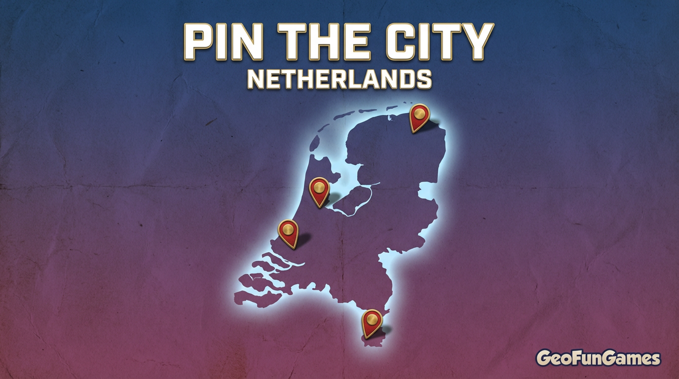 Markeer de stad - Nederland: oefen topografie door steden op de kaart aan te wijzen.