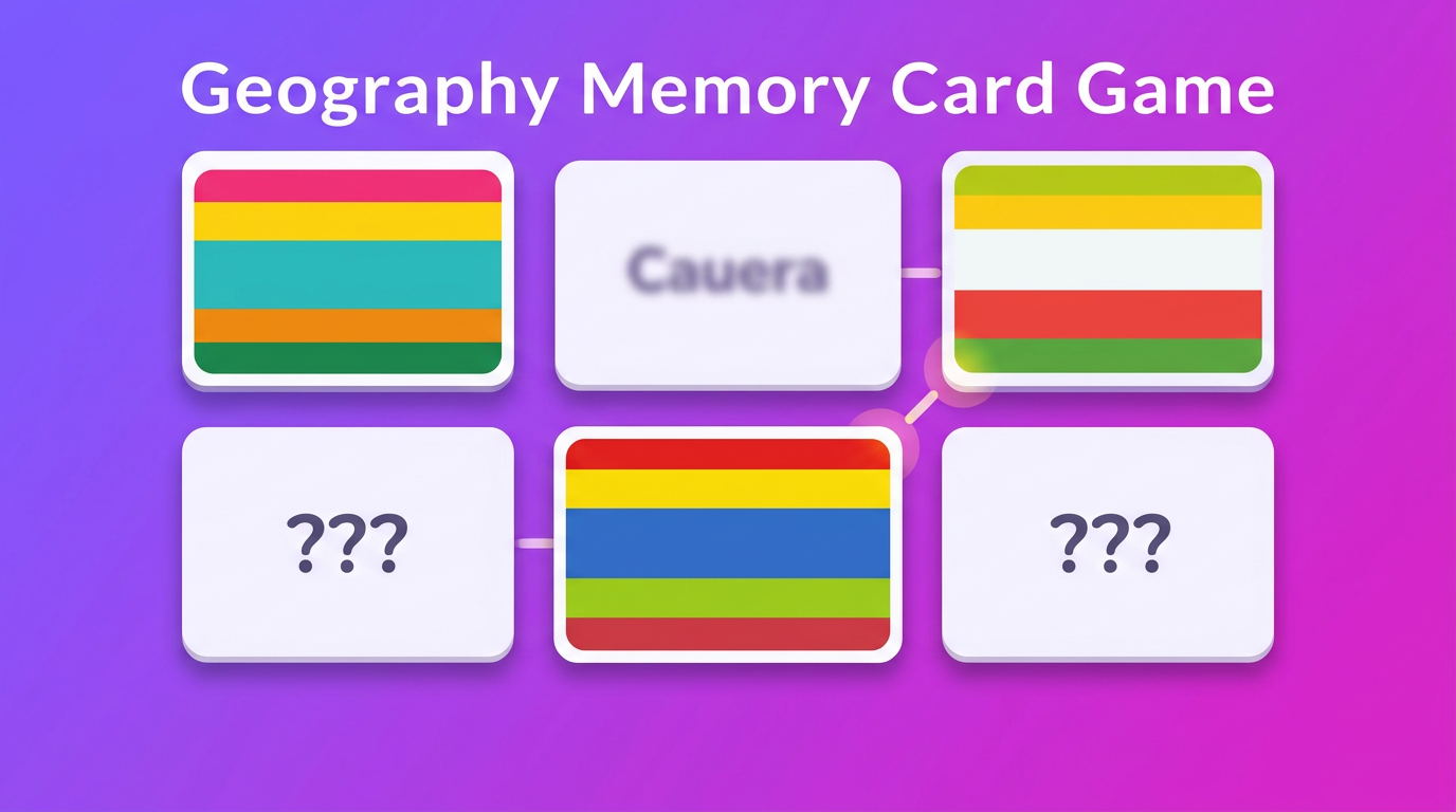 Flag and country memory — match flags to countries